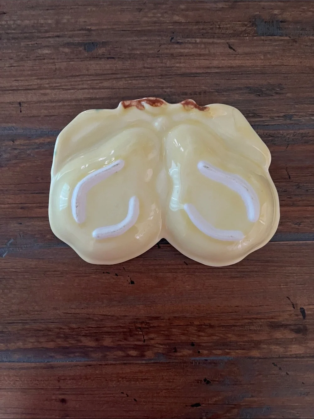 Vintage Belmar California Pottery USA Pear Shaped Divided Serving DIY